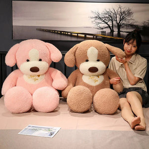 Giant 35in Fluffy Dog Teddy Bear Soft Toy-Kawaii Dream
