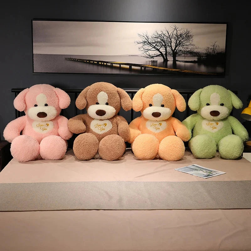 Giant 35in Fluffy Dog Teddy Bear Soft Toy-Kawaii Dream