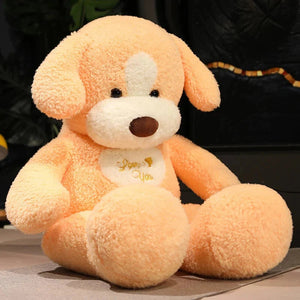 Giant 35in Fluffy Dog Teddy Bear Soft Toy-Kawaii Dream
