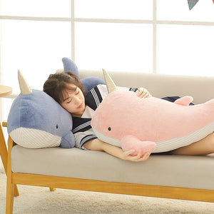Giant Blue Pink Narwhal Plushies-Kawaii Dream