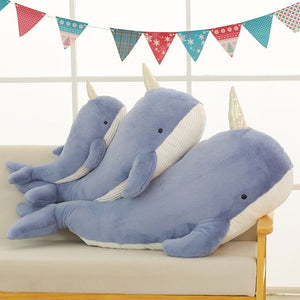 Giant Blue Pink Narwhal Plushies-Kawaii Dream
