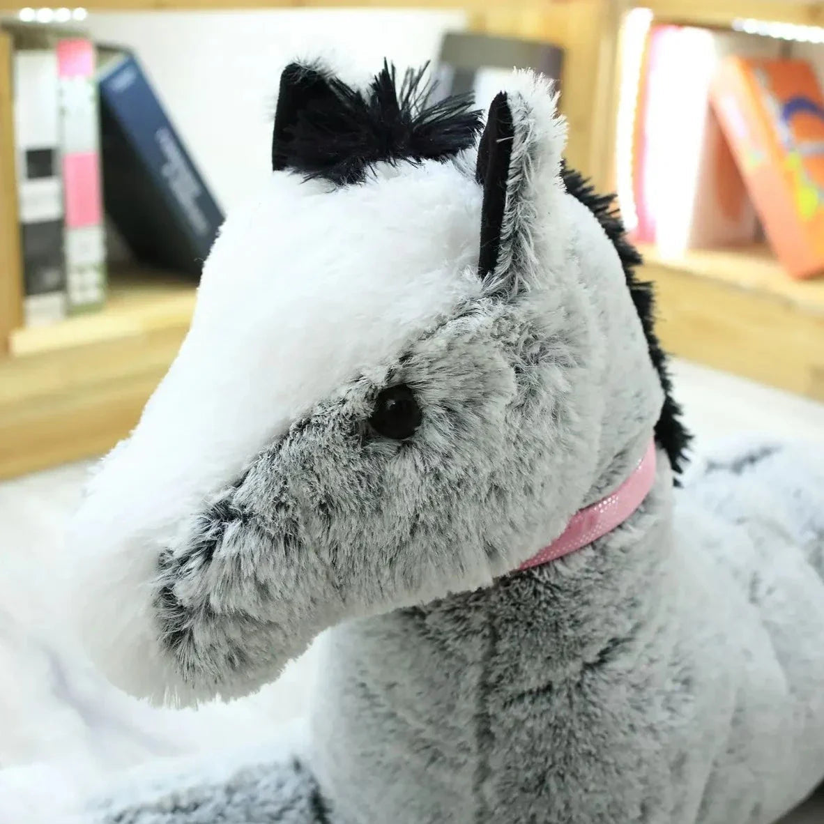 Giant Fluffy Brown Gray Horse Plushie-Kawaii Dream
