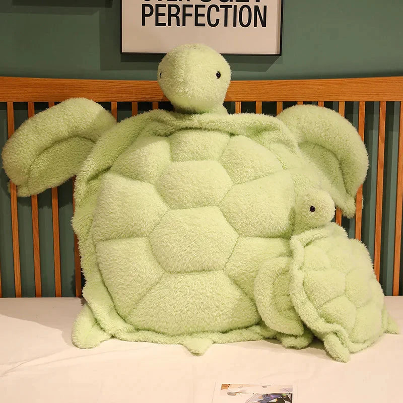 Giant Fluffy Cheerful Turtle Plushie-Kawaii Dream