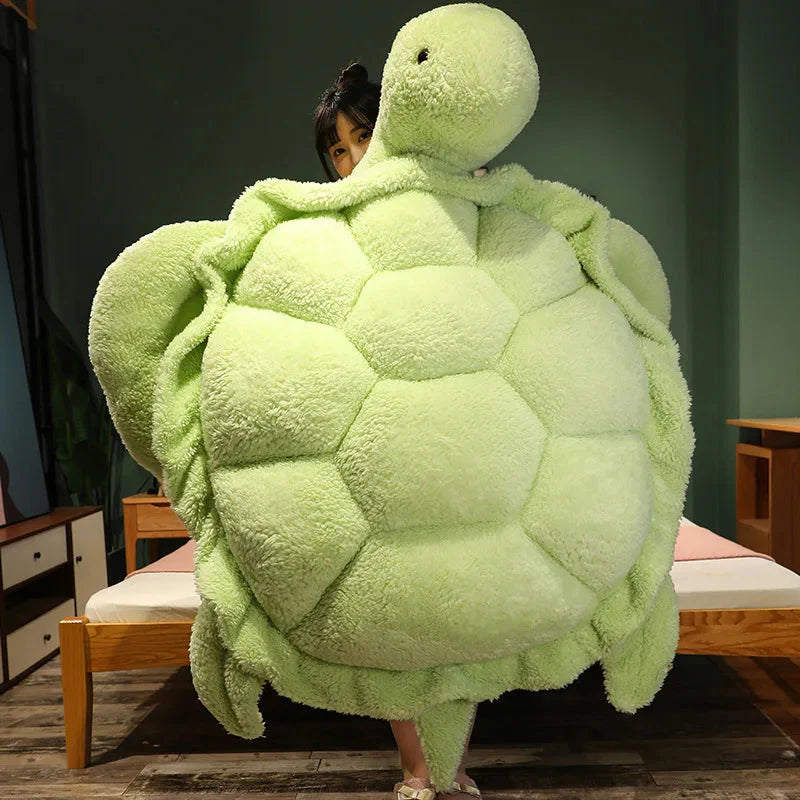Giant Fluffy Cheerful Turtle Plushie-Kawaii Dream