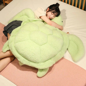 Giant Fluffy Cheerful Turtle Plushie-Kawaii Dream