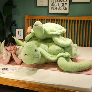 Giant Fluffy Cheerful Turtle Plushie-Kawaii Dream