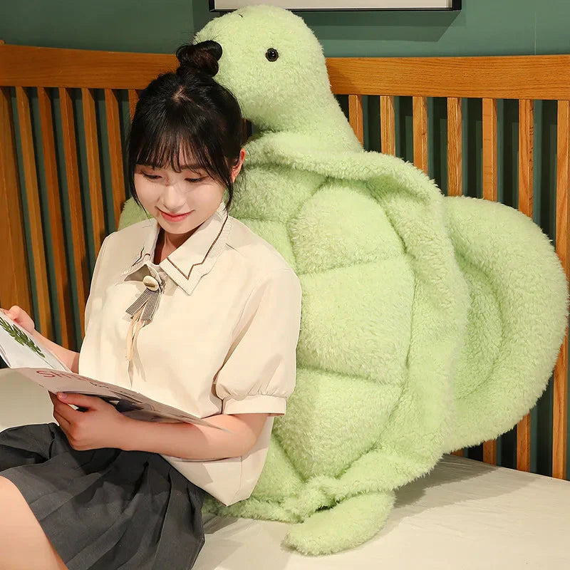 Giant Fluffy Cheerful Turtle Plushie-Kawaii Dream