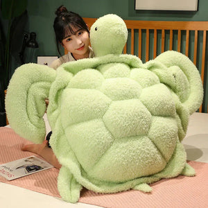 Giant Fluffy Cheerful Turtle Plushie-Kawaii Dream