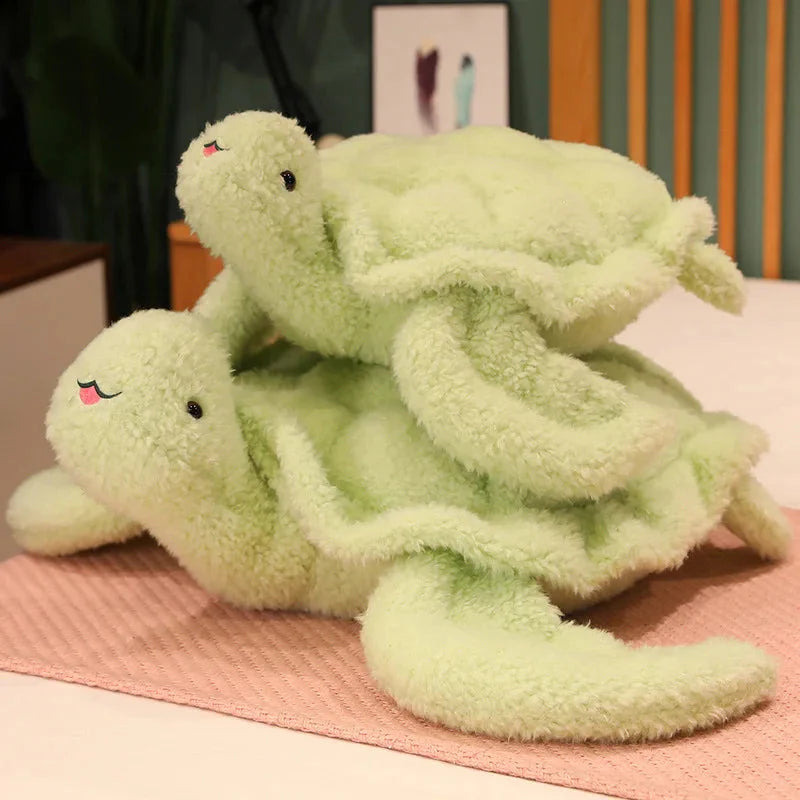 Giant Fluffy Cheerful Turtle Plushie-Kawaii Dream
