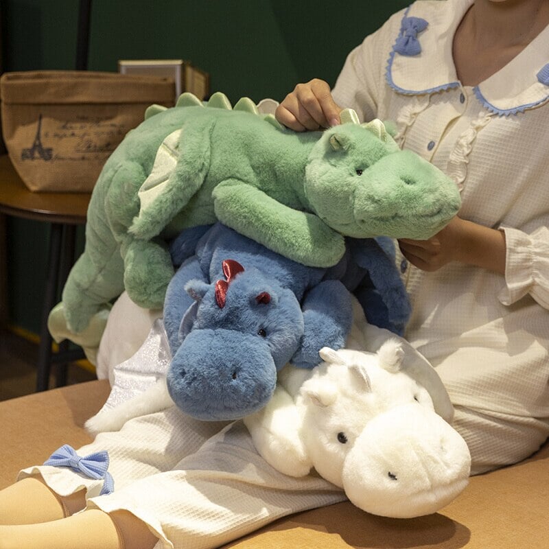Giant Fluffy Dragon Plushie Collection-Kawaii Dream