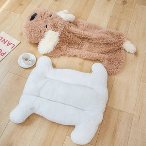 Giant Fluffy Pancake Dog Plushie-Kawaii Dream