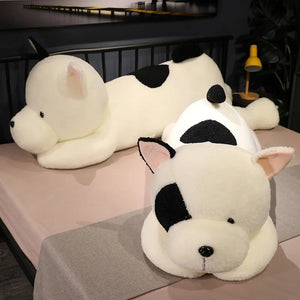 Giant Fluffy Spotty White Black Dog Plushie-Kawaii Dream