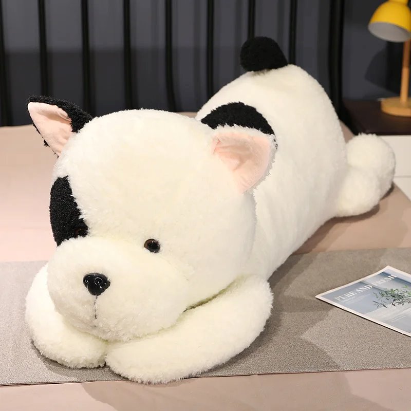 Giant Fluffy Spotty White Black Dog Plushie-Kawaii Dream
