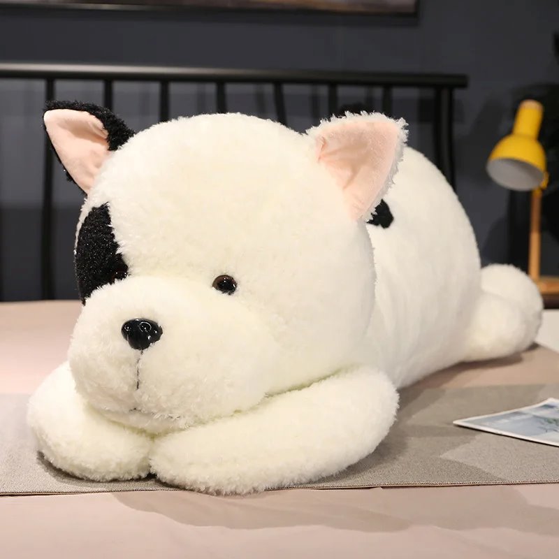 Giant Fluffy Spotty White Black Dog Plushie-Kawaii Dream