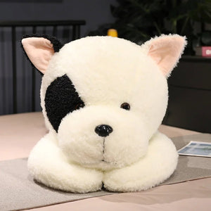 Giant Fluffy Spotty White Black Dog Plushie-Kawaii Dream