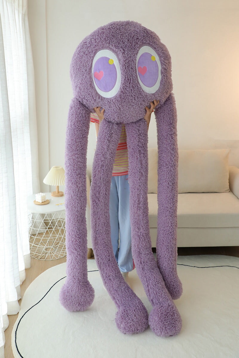Giant Fuzzy 4-Legged Octopus Plushie-Kawaii Dream