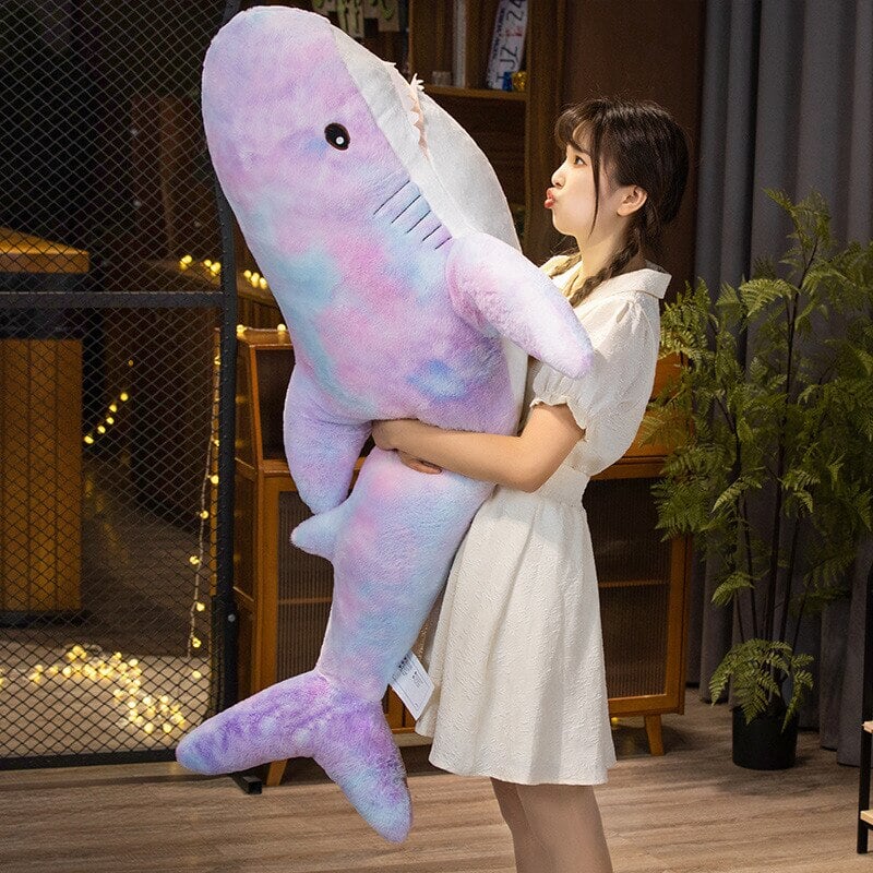 Giant Fuzzy Galaxy Shark Plushies-Kawaii Dream