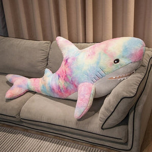 Giant Fuzzy Galaxy Shark Plushies-Kawaii Dream