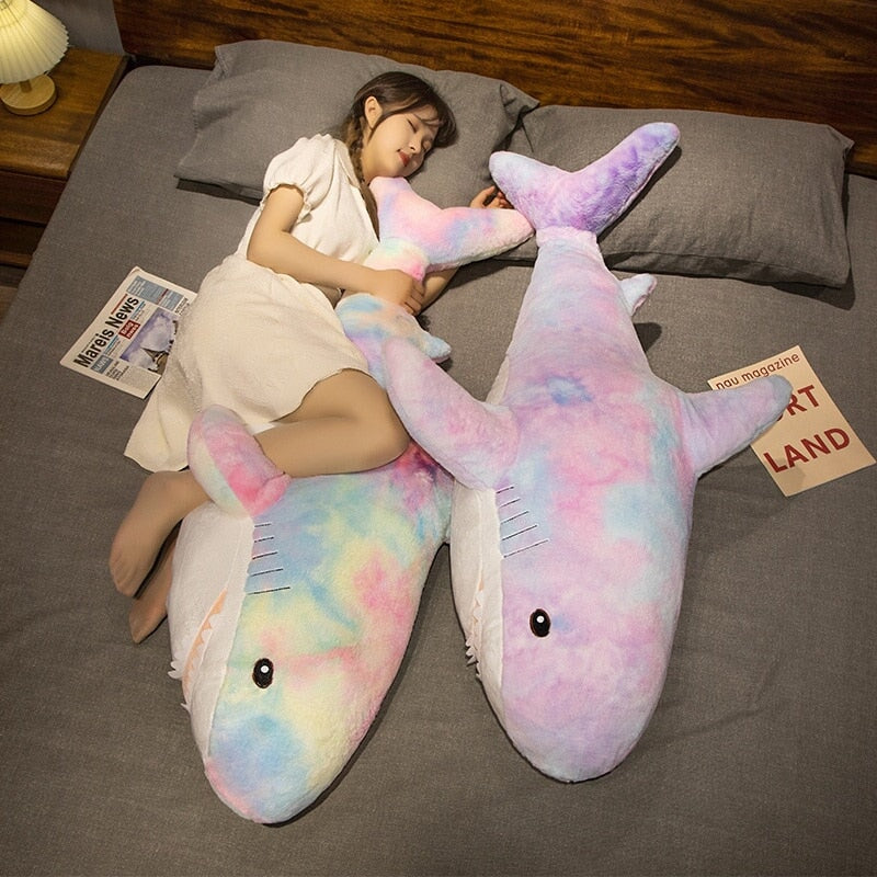 Giant Fuzzy Galaxy Shark Plushies-Kawaii Dream