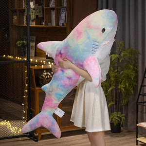 Giant Fuzzy Galaxy Shark Plushies-Kawaii Dream