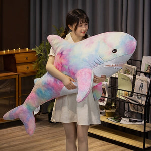 Giant Fuzzy Galaxy Shark Plushies-Kawaii Dream