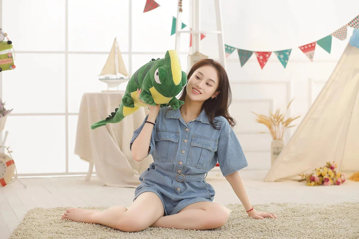 Giant Green Lizard Chameleon Plushie-Kawaii Dream