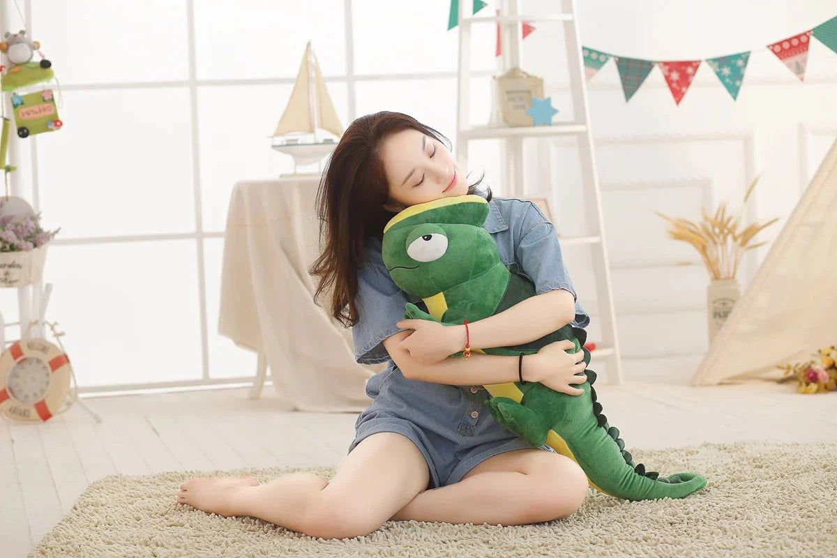 Giant Green Lizard Chameleon Plushie-Kawaii Dream