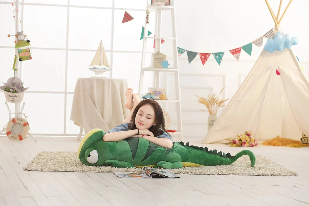 Giant Green Lizard Chameleon Plushie-Kawaii Dream