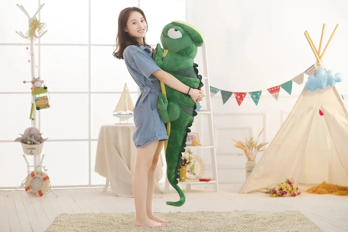 Giant Green Lizard Chameleon Plushie-Kawaii Dream