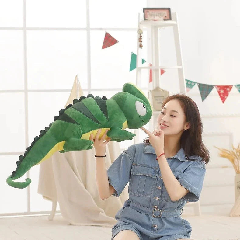 Giant Green Lizard Chameleon Plushie-Kawaii Dream