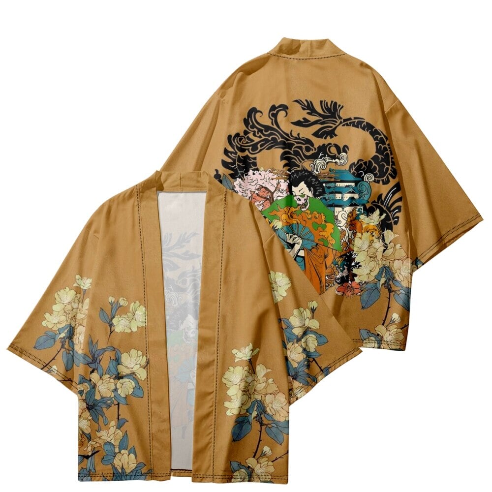 Golden Japanese Mystical Lady Kimono-Kawaii Dream