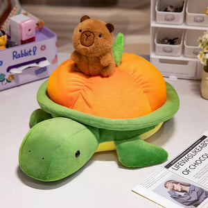 Green Orange Turtle Plush Backpack-Kawaii Dream