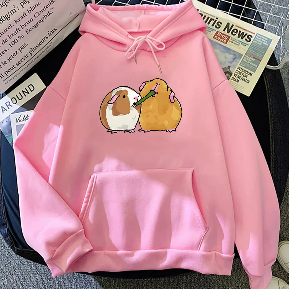 Guinea Pig Sharing is Caring Unisex Hoodie-Kawaii Dream