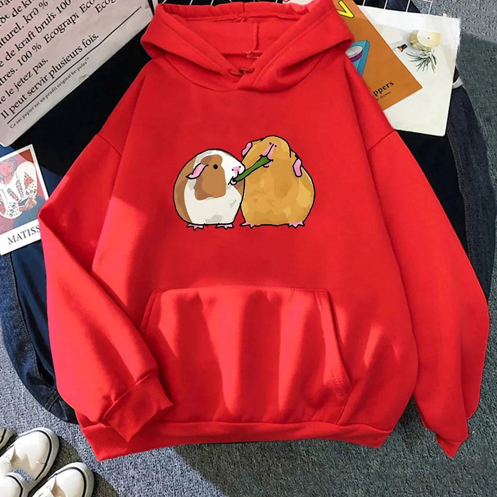Guinea Pig Sharing is Caring Unisex Hoodie-Kawaii Dream