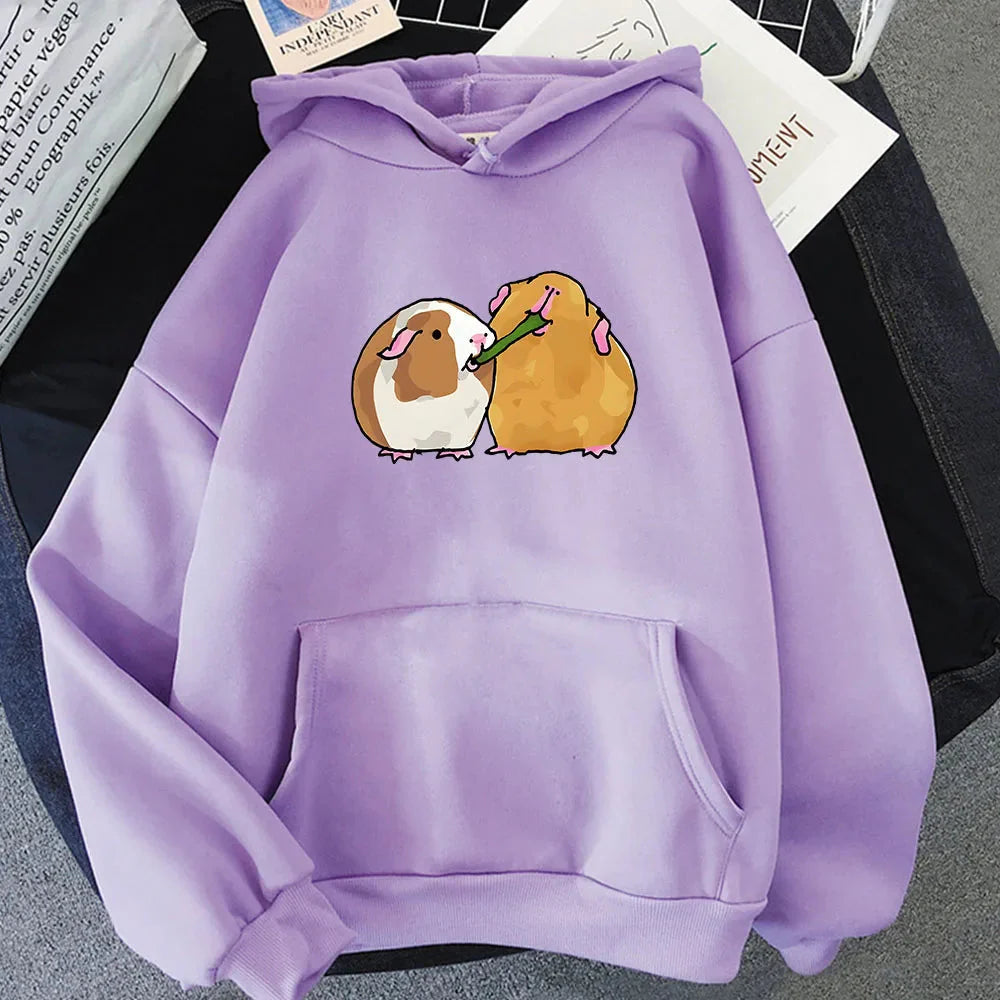 Guinea Pig Sharing is Caring Unisex Hoodie-Kawaii Dream