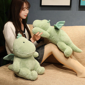 Hajiro the Goofy Green Dinosaur Plushie-Kawaii Dream