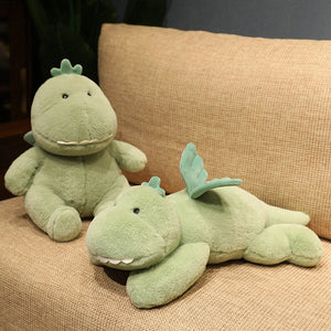 Hajiro the Goofy Green Dinosaur Plushie-Kawaii Dream