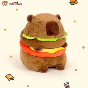 Hamburger Capybara Fluffy Plushie-Kawaii Dream