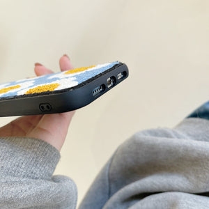 Happy Daisy Flower Plush iPhone Case-Kawaii Dream