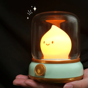 Happy Glowing Candle Flame LED Night Light-Kawaii Dream