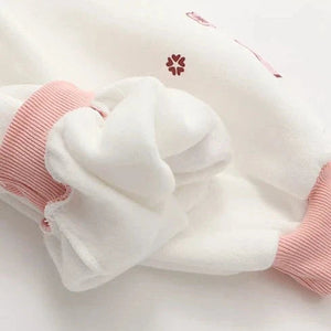 Harajuku Cute Two-tone Candy Floss Sakura Thick Women's Hoodie-Kawaii Dream
