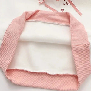 Harajuku Cute Two-tone Candy Floss Sakura Thick Women's Hoodie-Kawaii Dream