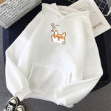 Harajuku Kawaii Corgi Hoodie-Kawaii Dream