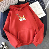 Harajuku Kawaii Corgi Hoodie-Kawaii Dream