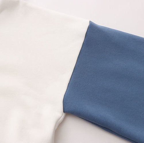 Harajuku Moon Sakura Blue Pink Loose Women's Hoodie-Kawaii Dream