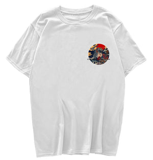 Harajuku Stone Lion Printed Streetwear Unisex Tee-Kawaii Dream