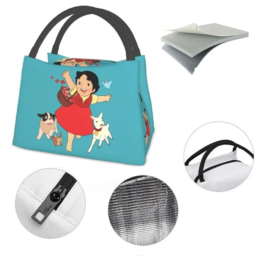 Heidi The Girl From The Alps Insulated Lunch Bags-Kawaii Dream