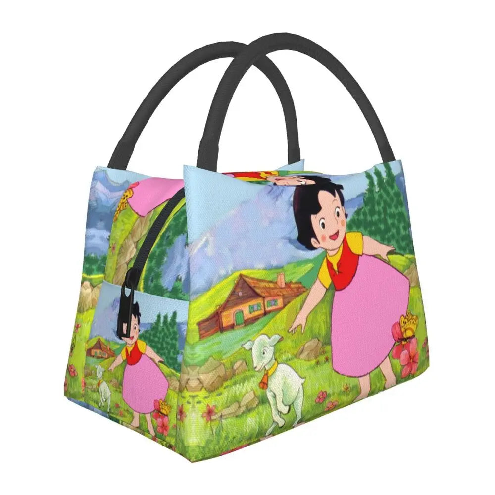 Heidi The Girl From The Alps Snow Cream Insulated Lunch Bags-Kawaii Dream