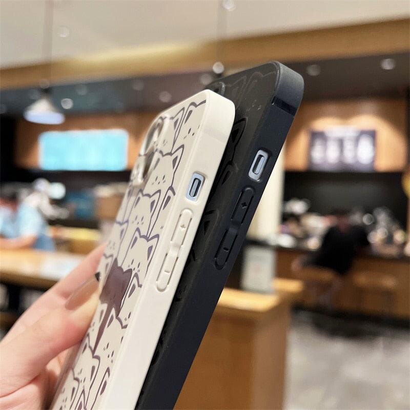 Hide and Seek Cat iPhone Case-Kawaii Dream