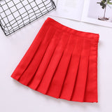 High Waist Cute Simple Pleated Short Light Skirt-Kawaii Dream